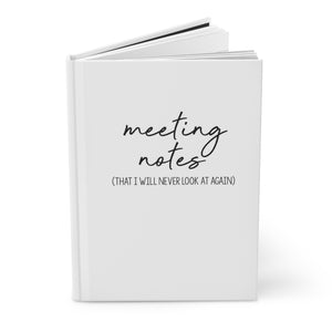 Meeting Notes (That I will never look at again)