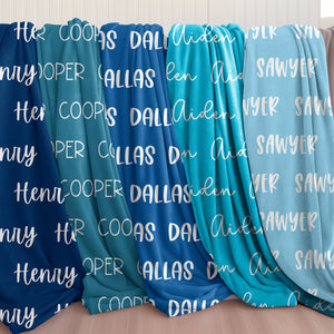 Name Blanket | Script True Blues