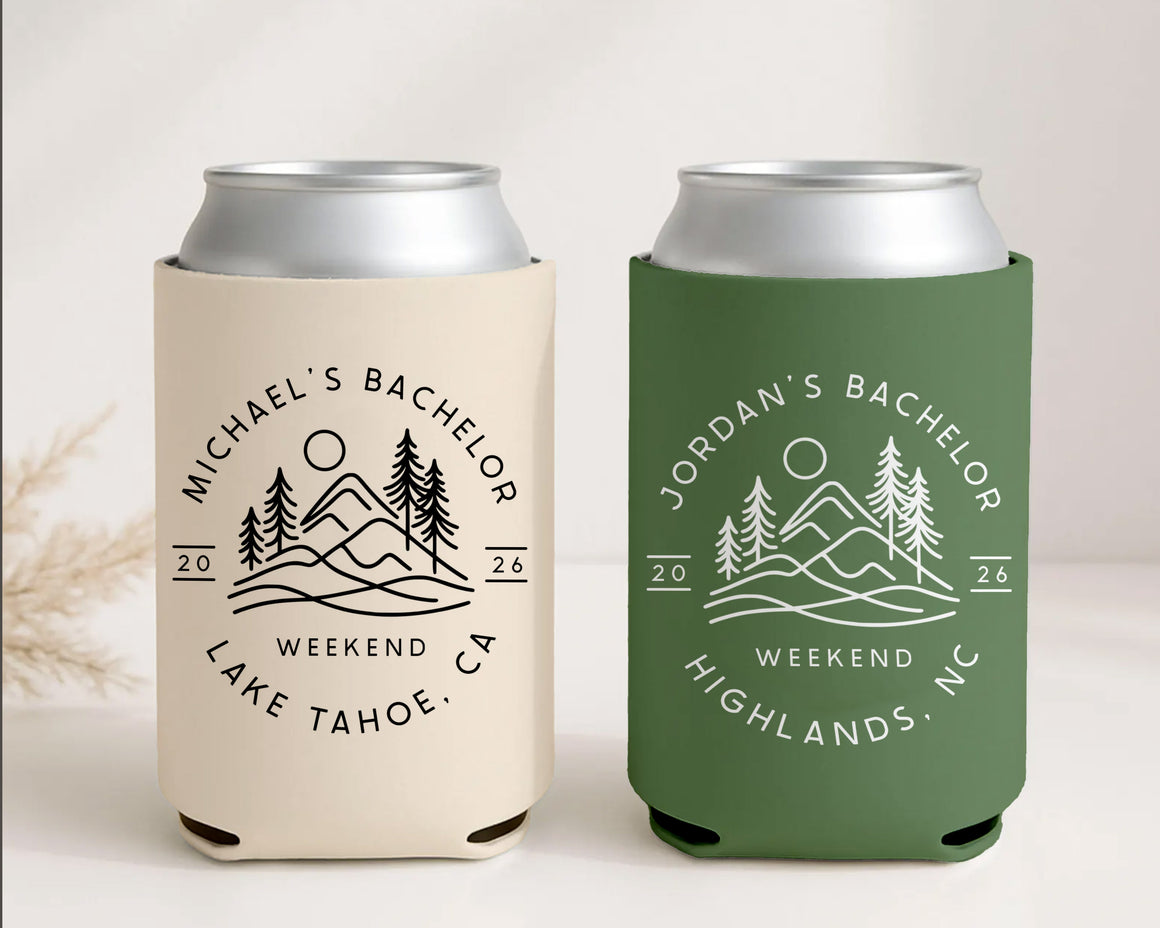Mountain Bachelor Can Cooler