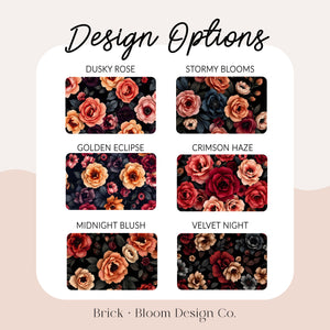 Moodly Florals Desk Mat | Personalized Mouse Pad