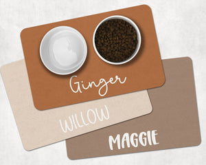 Personalized Pet Food Placemat