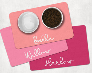 Personalized Pet Food Placemat