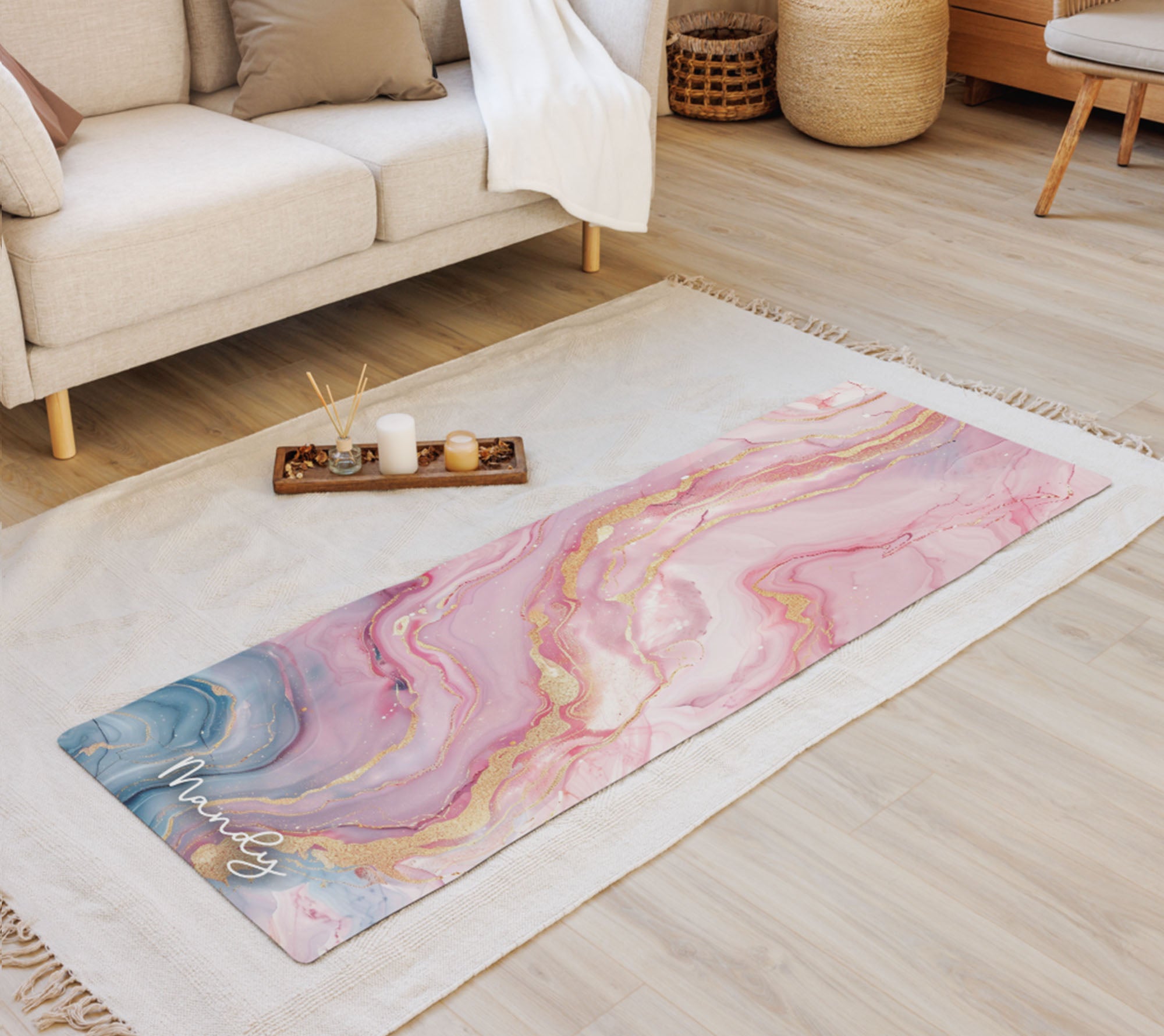 Marble Personalized Yoga Mat