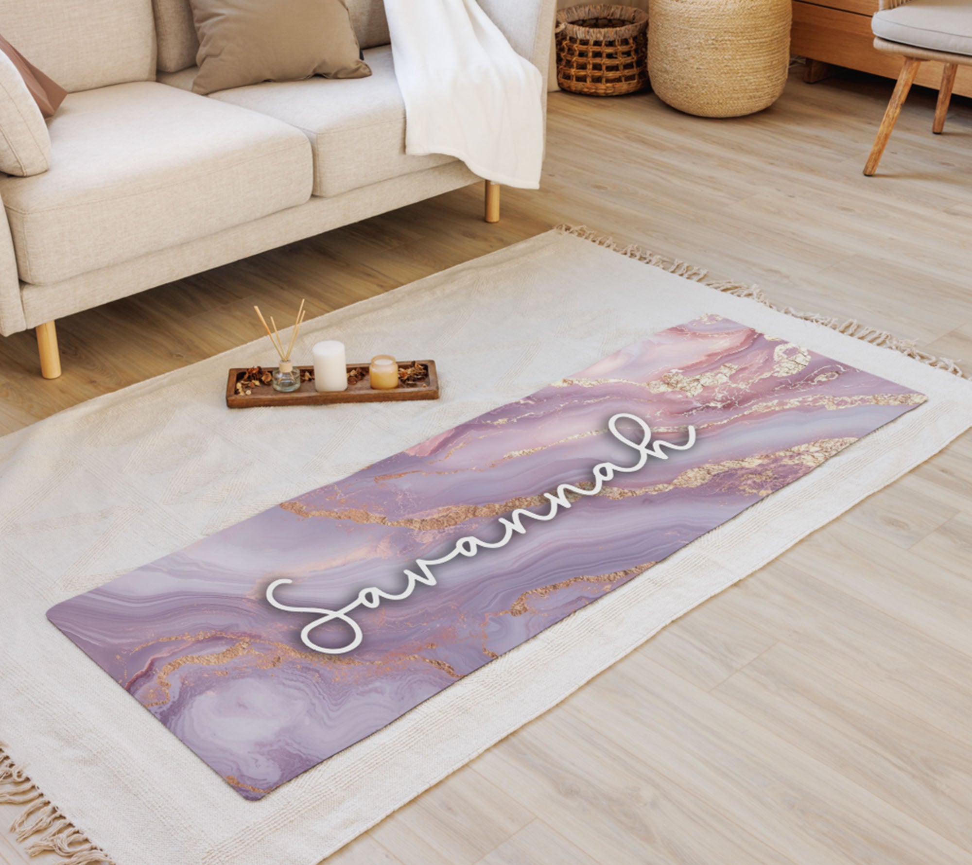 Marble Personalized Yoga Mat