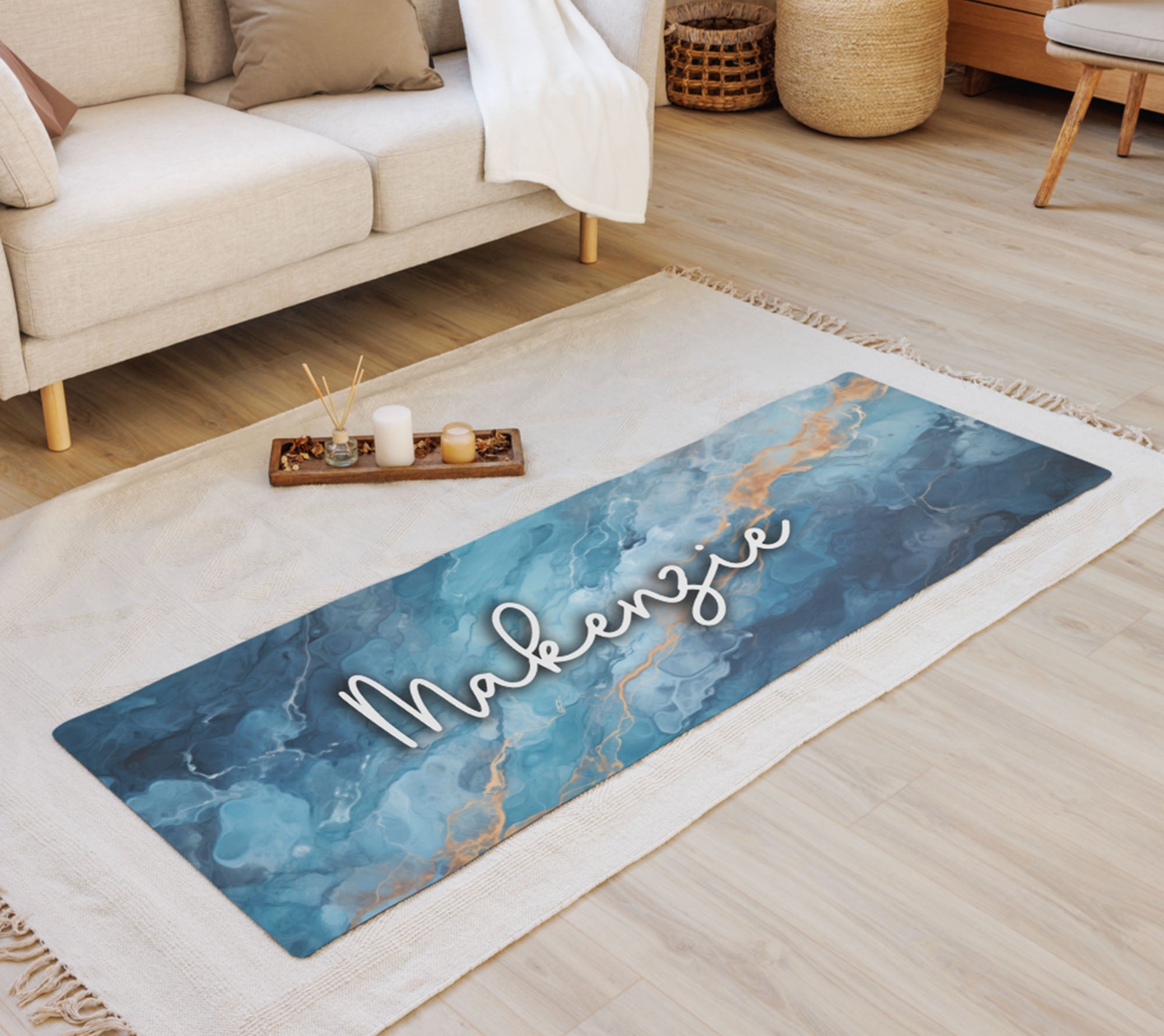 Marble Personalized Yoga Mat