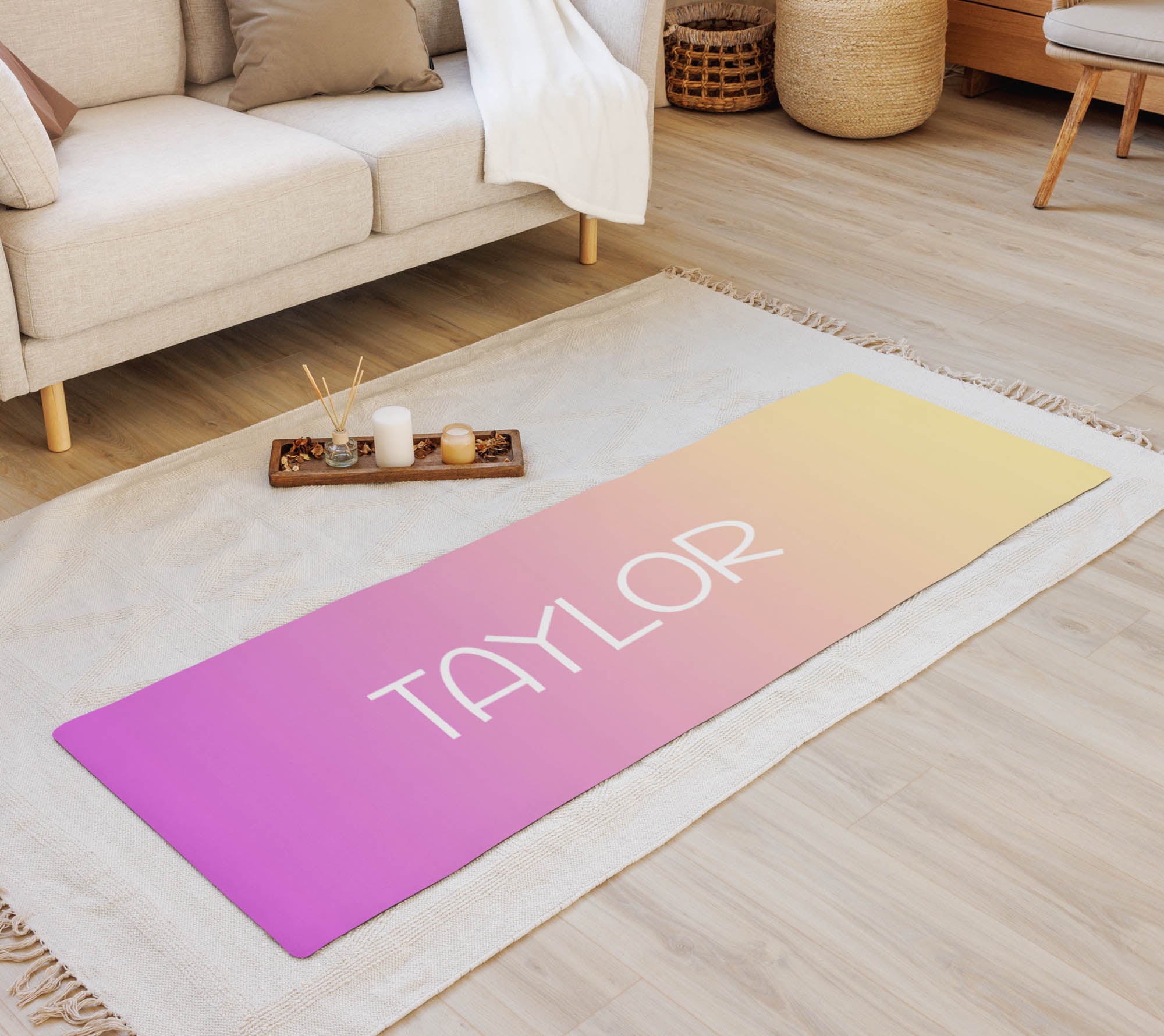 Ombre Personalized Yoga Mat