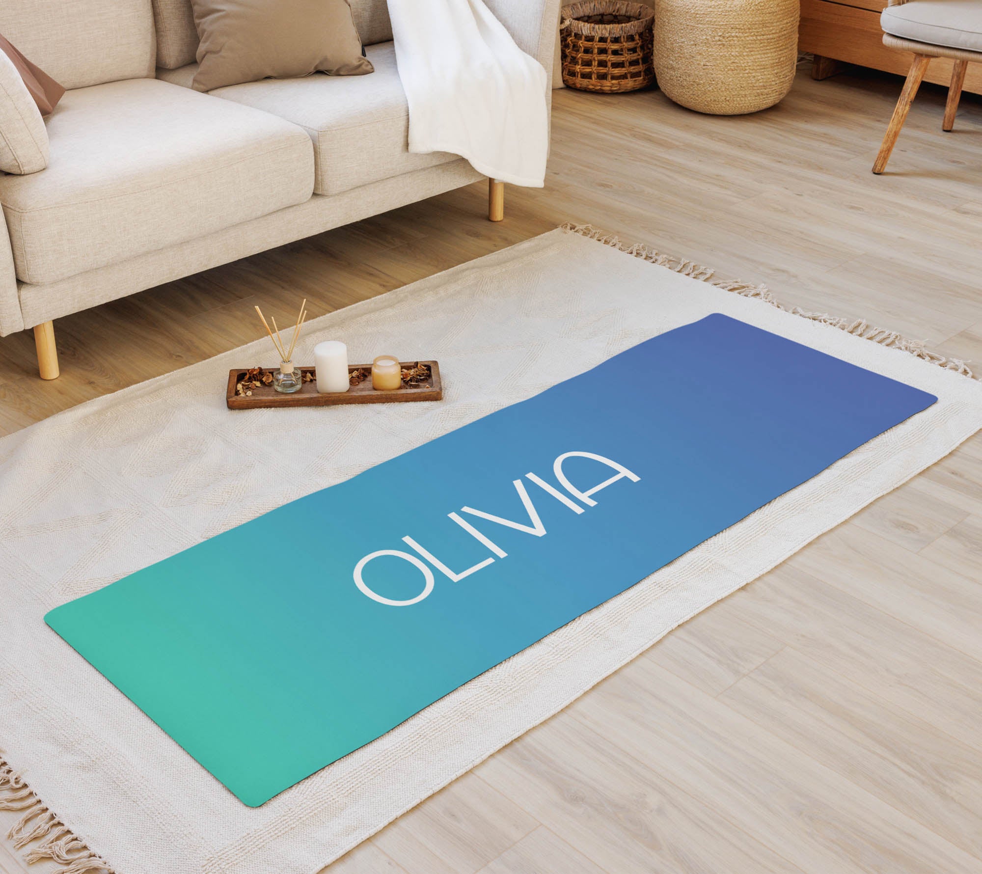 Ombre Personalized Yoga Mat