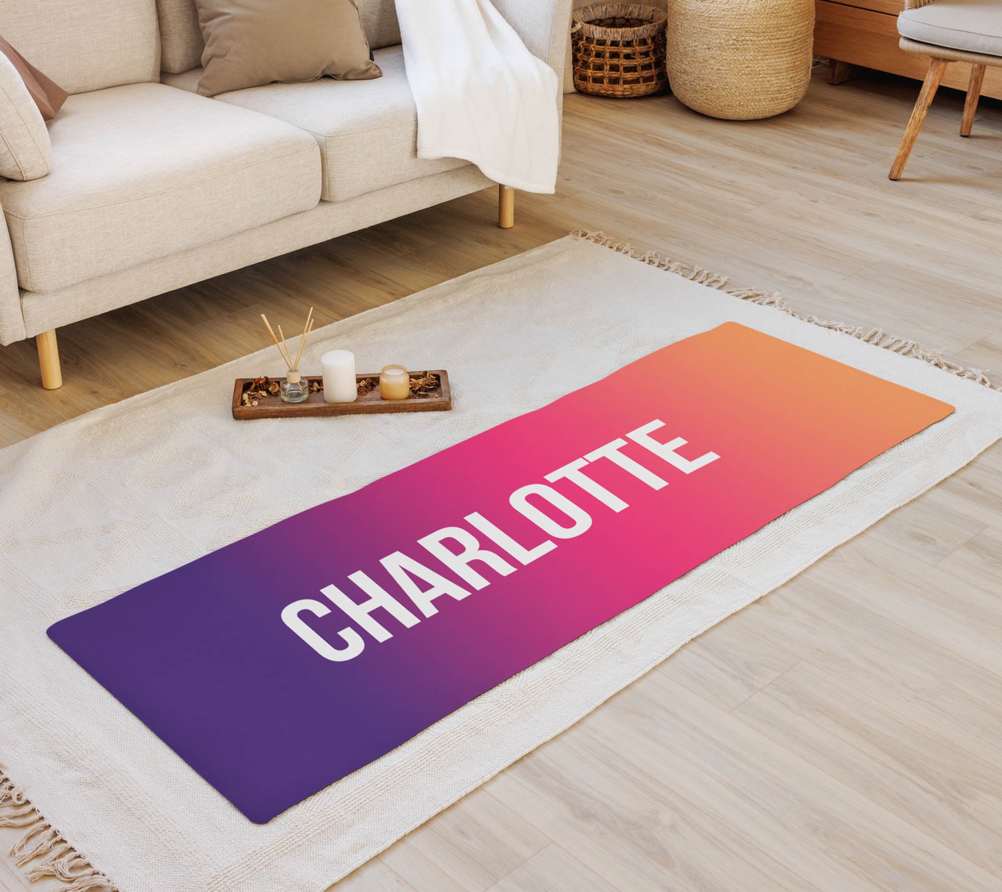 Ombre Personalized Yoga Mat