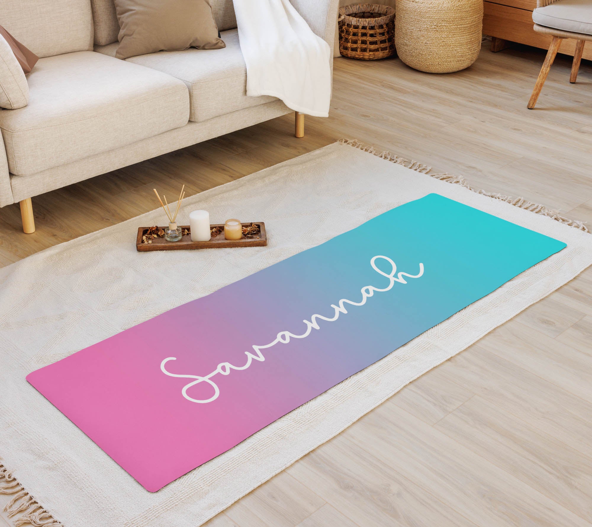 Ombre Personalized Yoga Mat