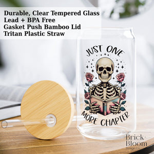 Just One More Chapter Skeleton Tumbler